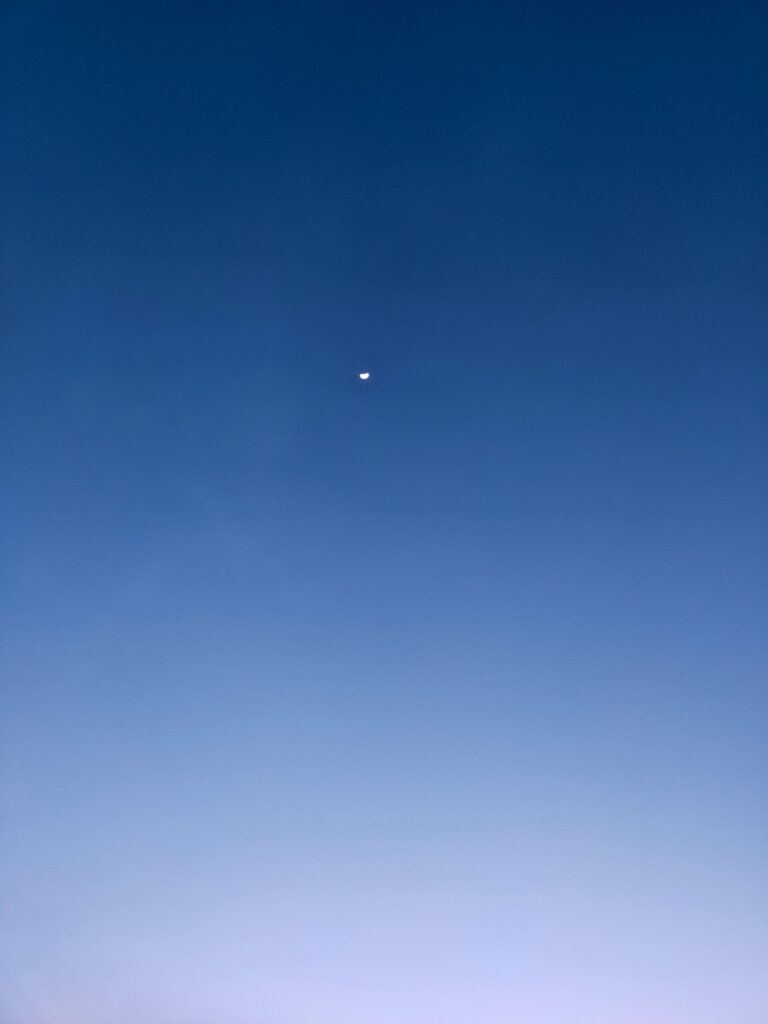 実家から見た夜空