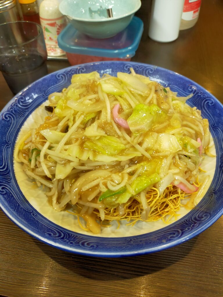 長崎皿うどんが写っている
