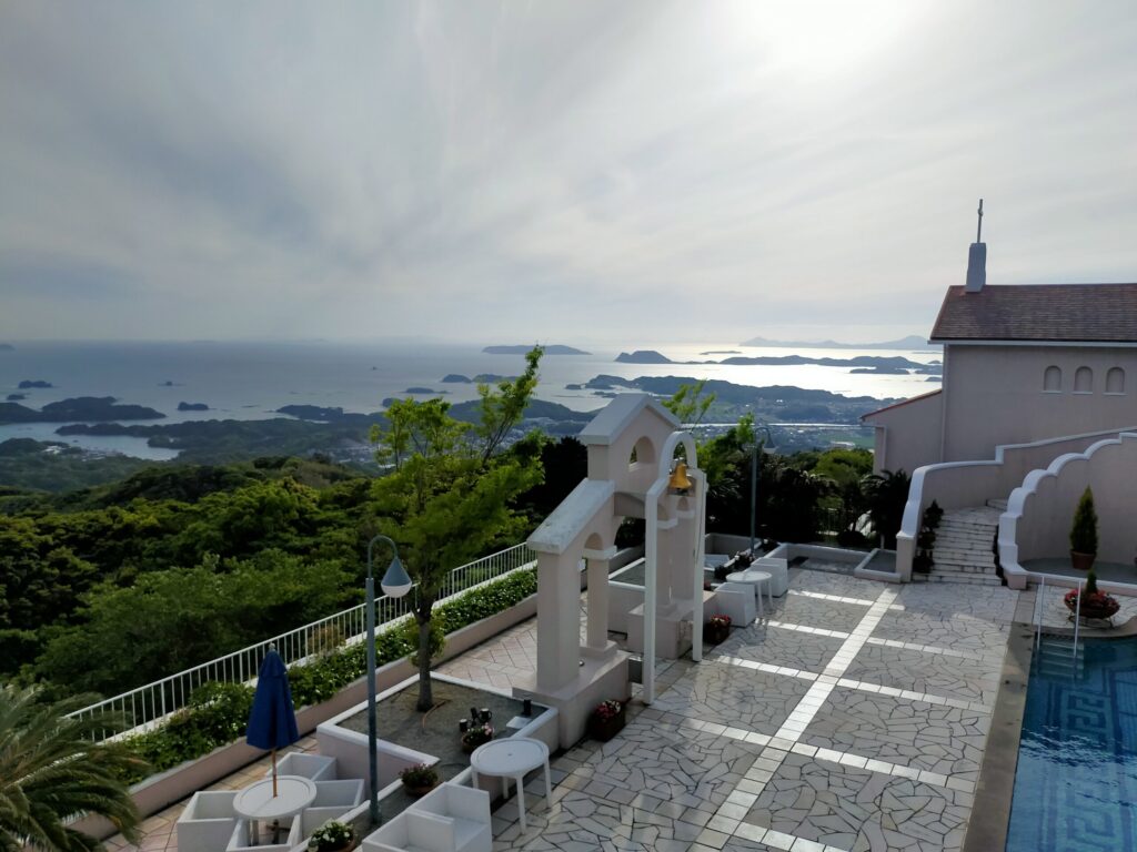 弓張の丘ホテルからの風景