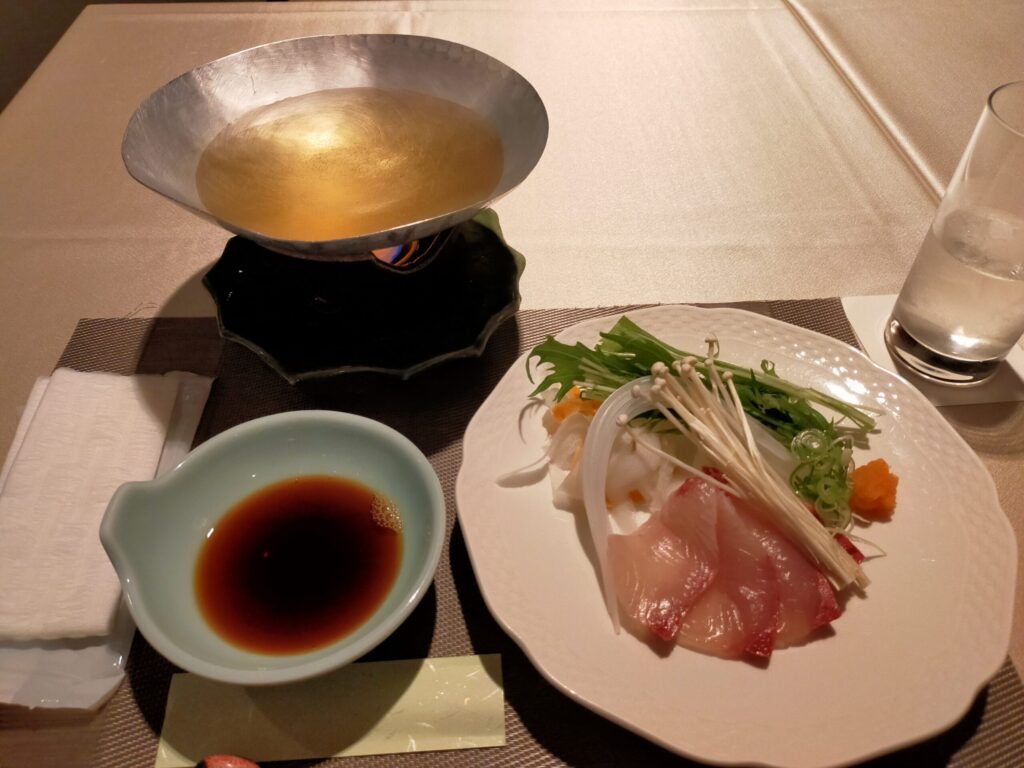 弓張の丘ホテルの汐彩の料理