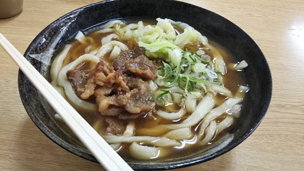美味しそうなうどんが写っている