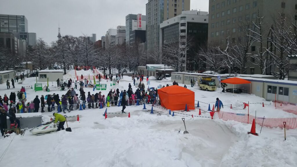 大通公園でのウィンタースポーツフェスティバル